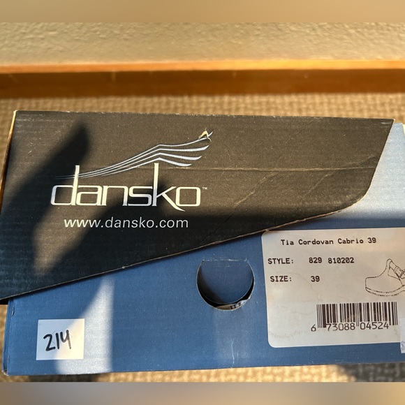 Dansko Tia Cordovan Cabrio 39 Leather Clog Mary Jane style US size 8.5. Vintage. - Picture 5 of 9